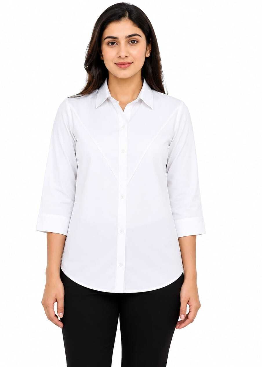 Women Regular Fit Solid Spread Collar Casual Shirt-image-27