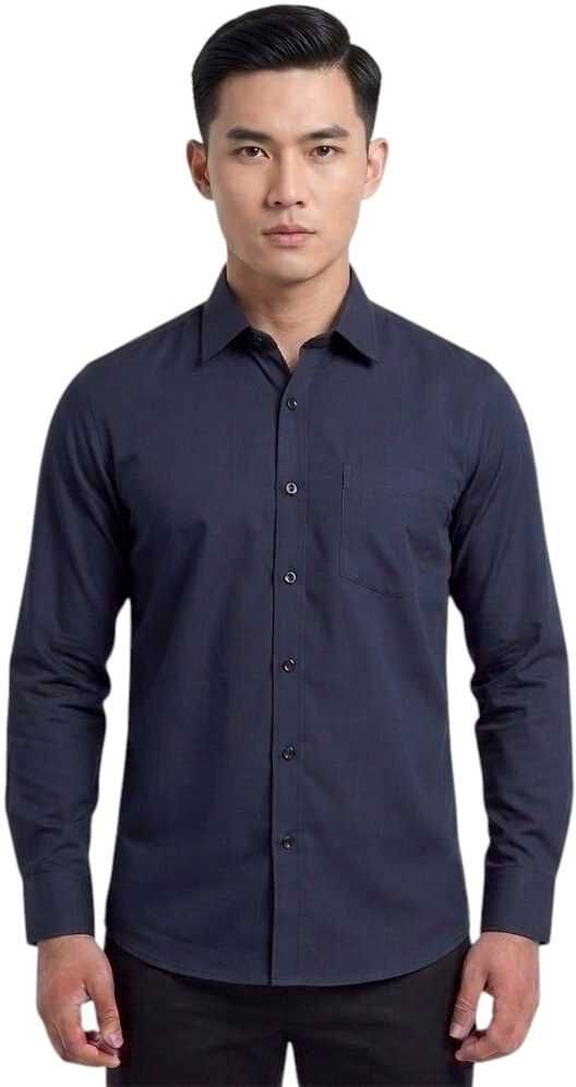 millioncolors Men Regular Fit Solid Spread Collar Formal Shirt-picture-16