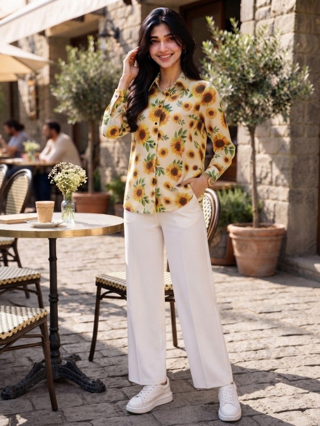 perfect productions Women Regular Fit Printed Spread Collar Formal Shirt-picture-35