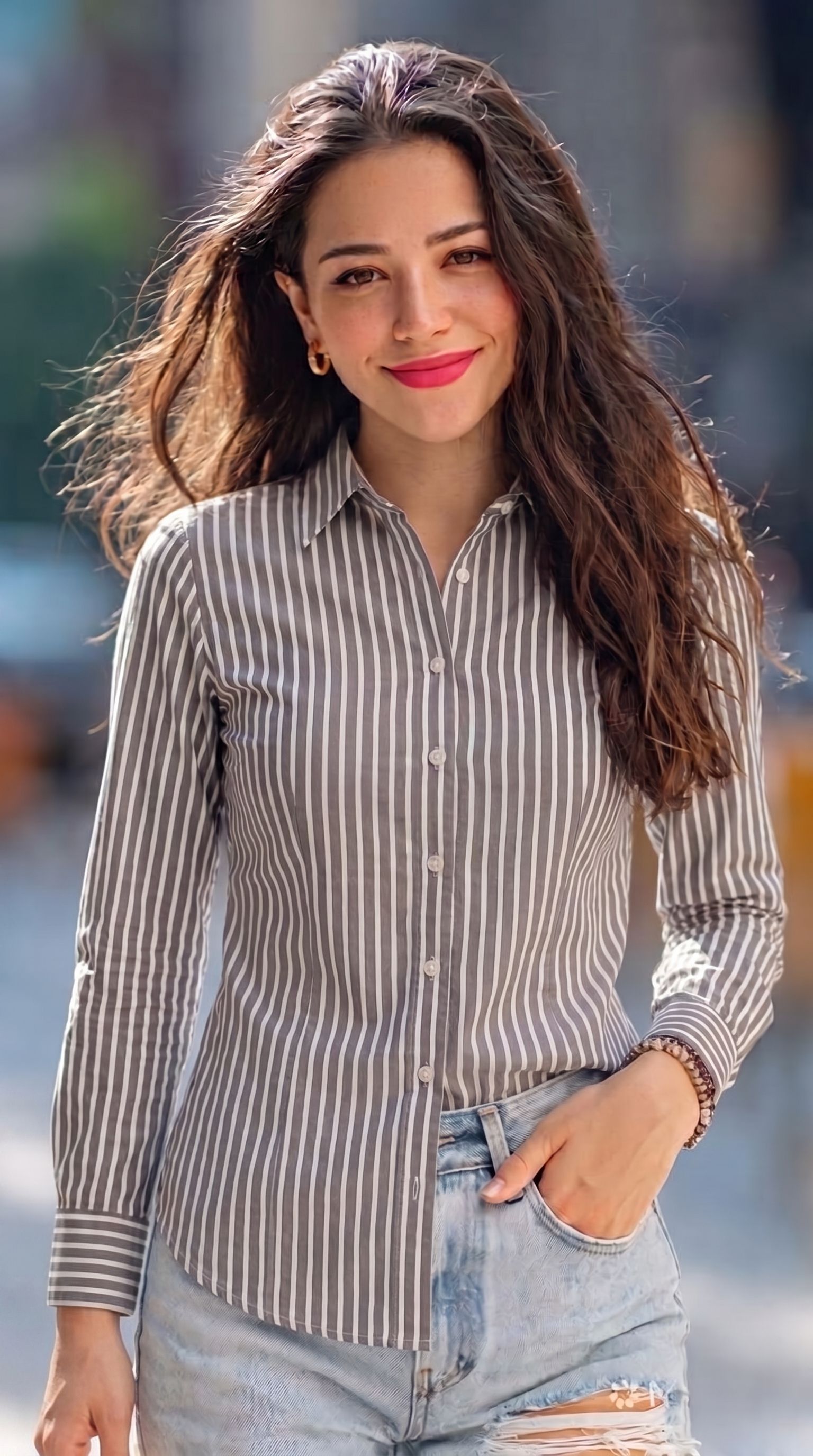 siddhant fashion Women Slim Fit Striped Spread Collar Casual Shirt-picture-8