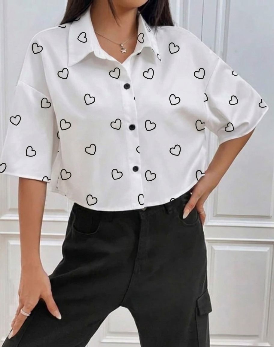 xnocky Women Oversized Fit Printed Spread Collar Casual Shirt-picture-41