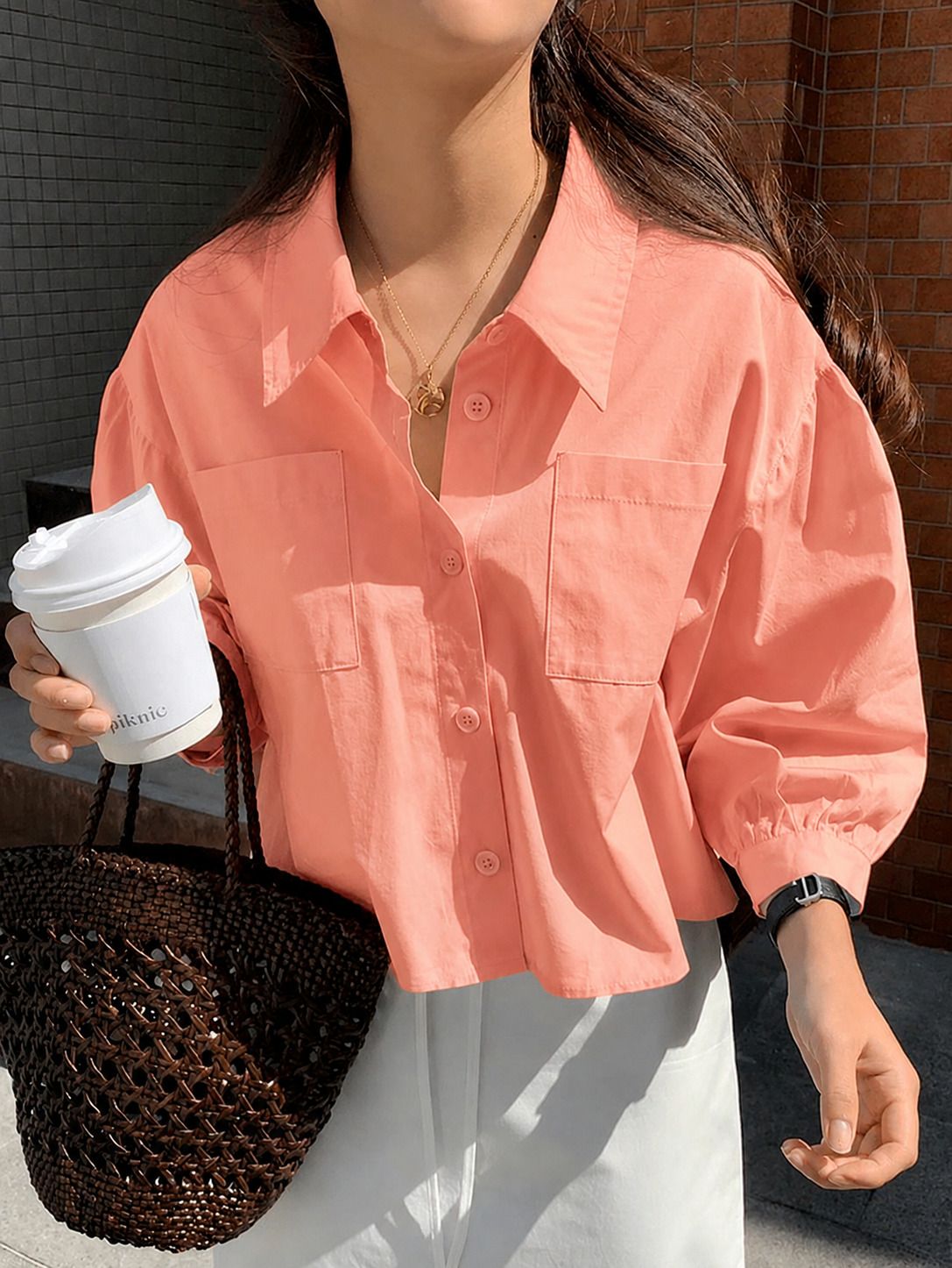 zilcon Women Regular Fit Solid Spread Collar Casual Shirt-picture-22