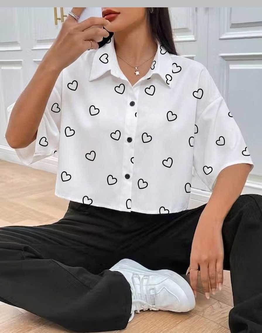 xnocky Women Oversized Fit Printed Spread Collar Casual Shirt-picture-30