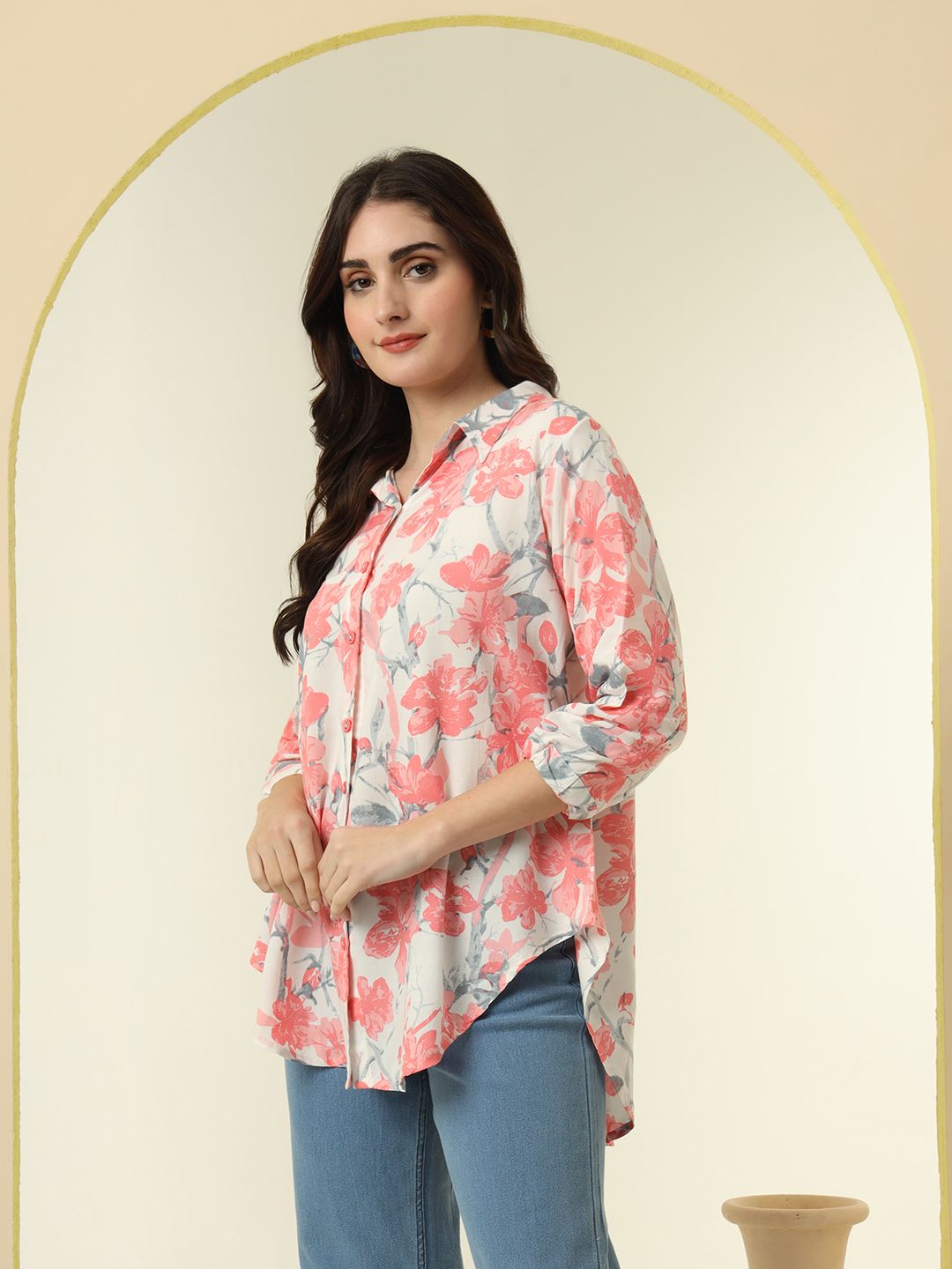 Women Oversized Fit Printed Casual Shirt-image-28