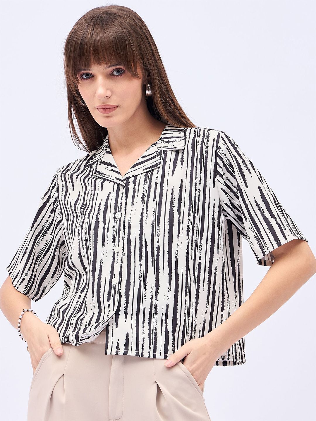 dressberry Women Regular Fit Printed Casual Shirt-picture-34