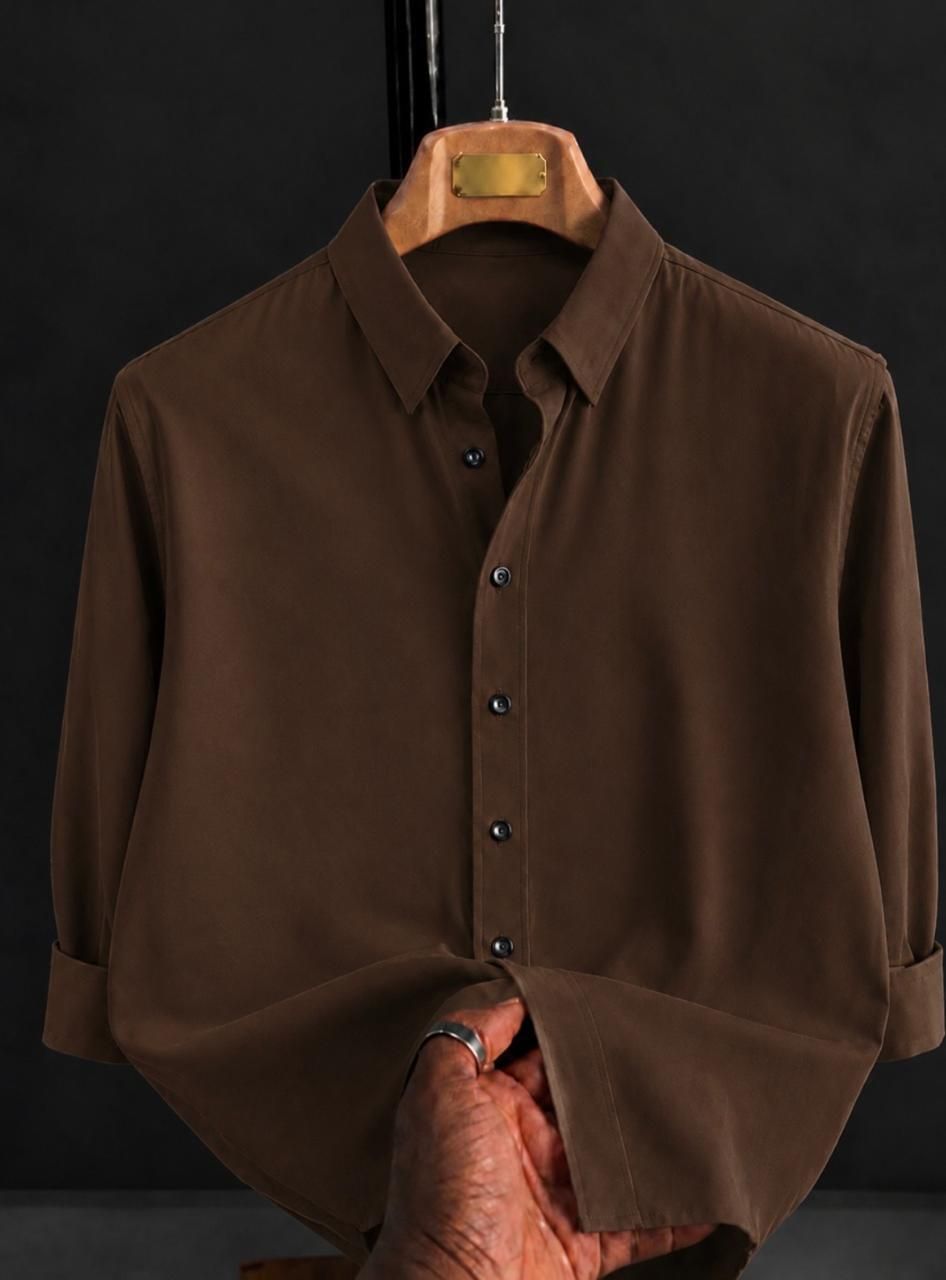 jackbella Men Regular Fit Solid Button Down Collar Casual Shirt-picture-16