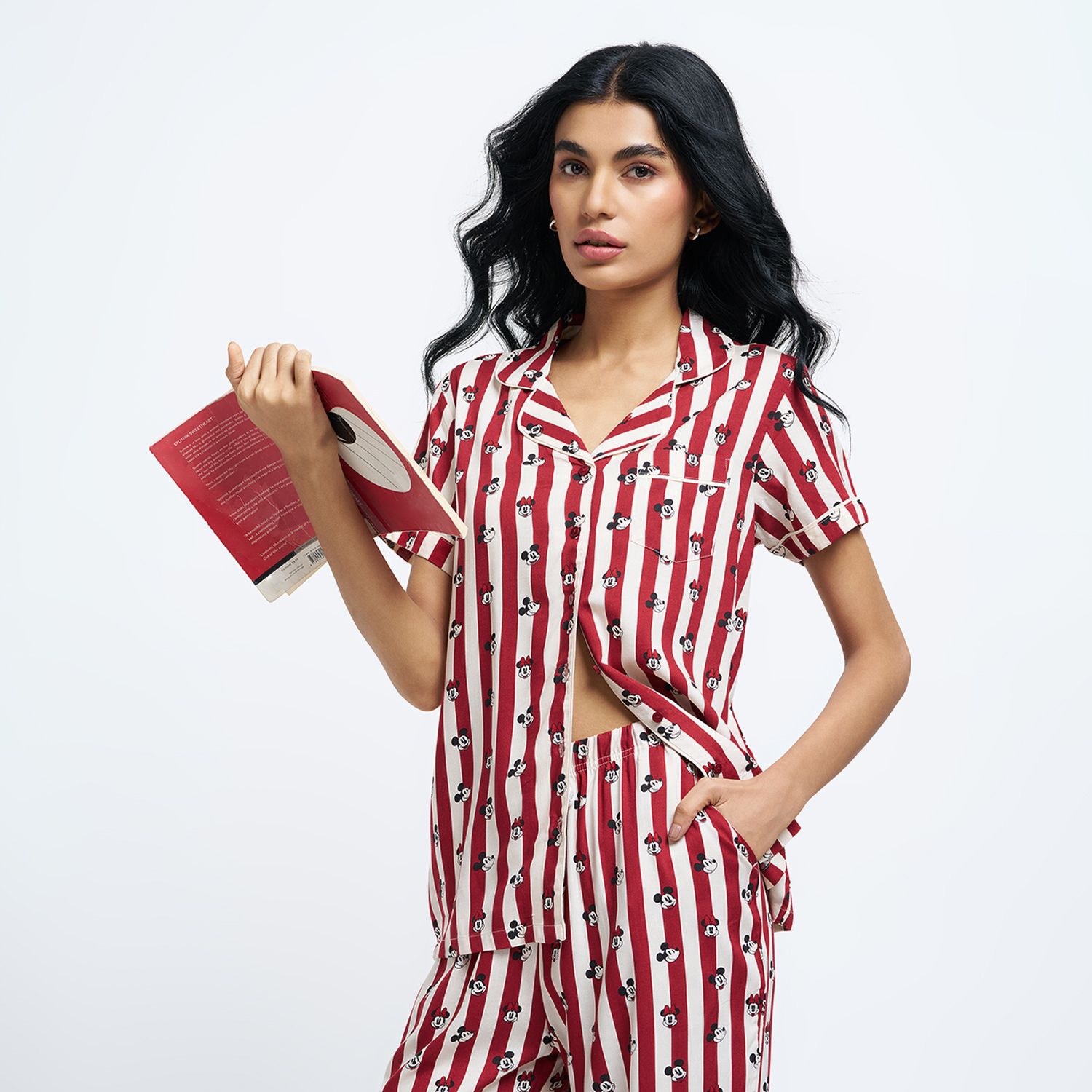 dreamz by pantaloons Women Comfort Fit Printed Lounge Wear Shirt-picture-39