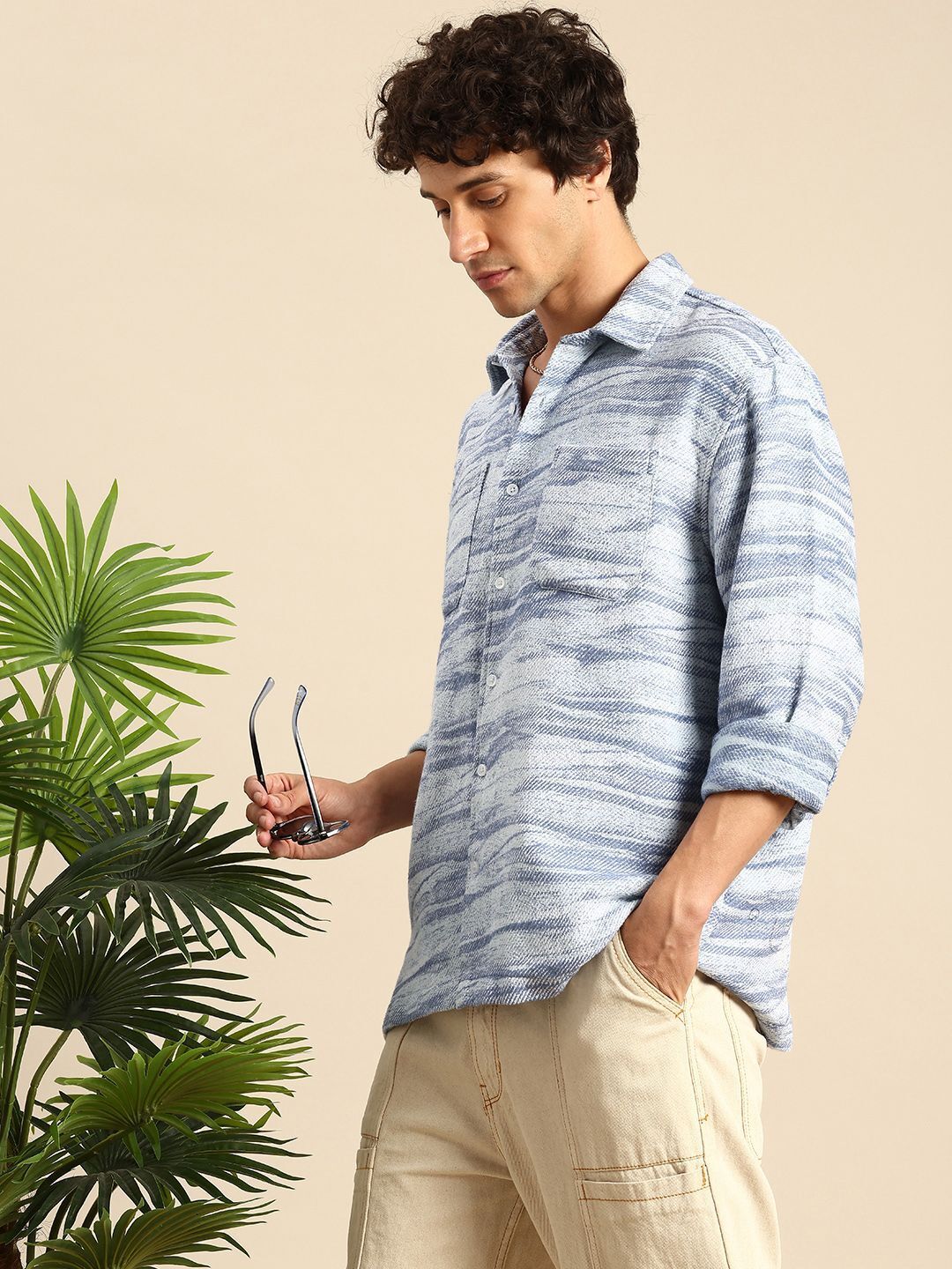 mast & harbour Men Relaxed Fit Fit Self Design Casual Shirt-picture-10