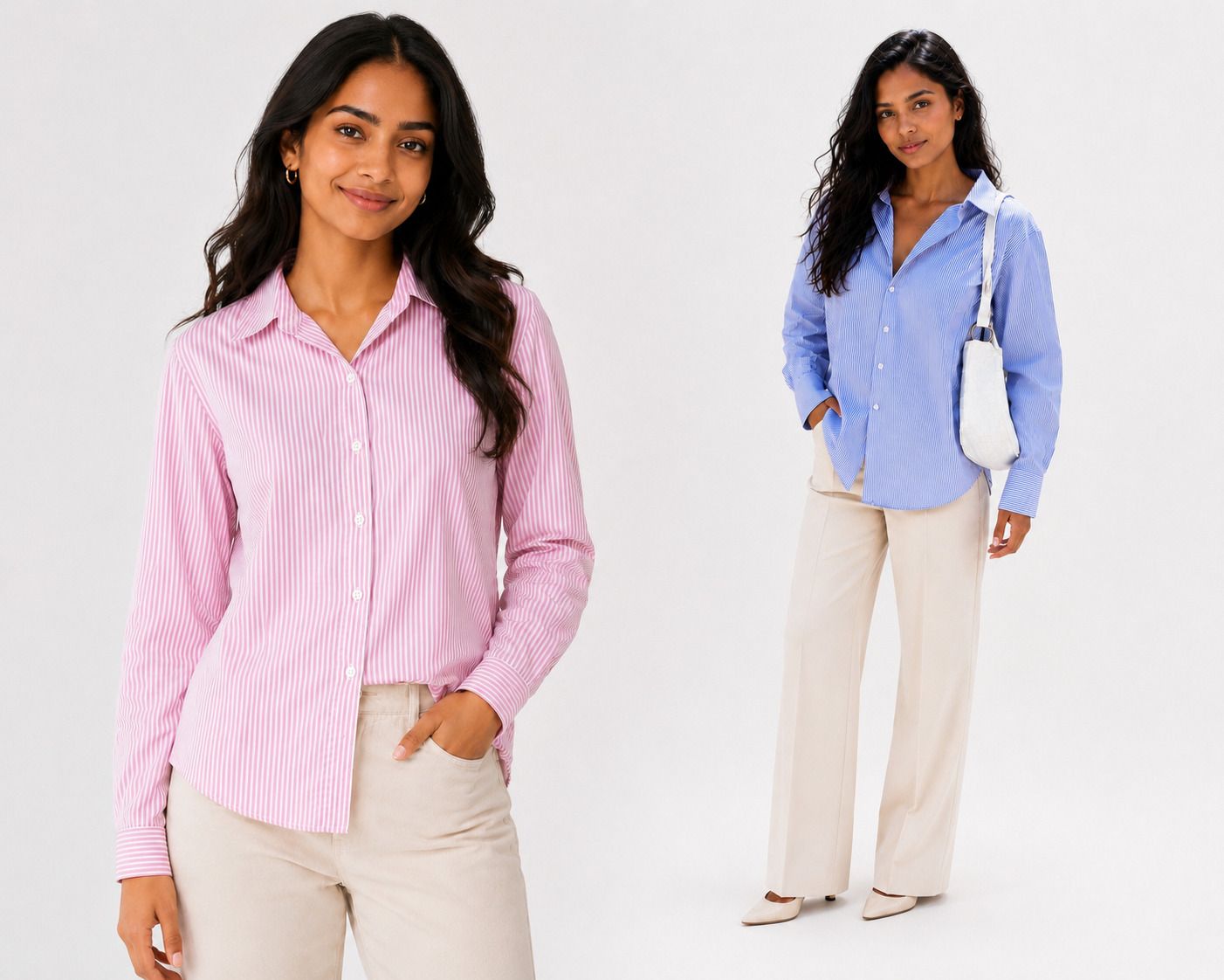 Women Regular Fit Striped Spread Collar Casual Shirt-image-44