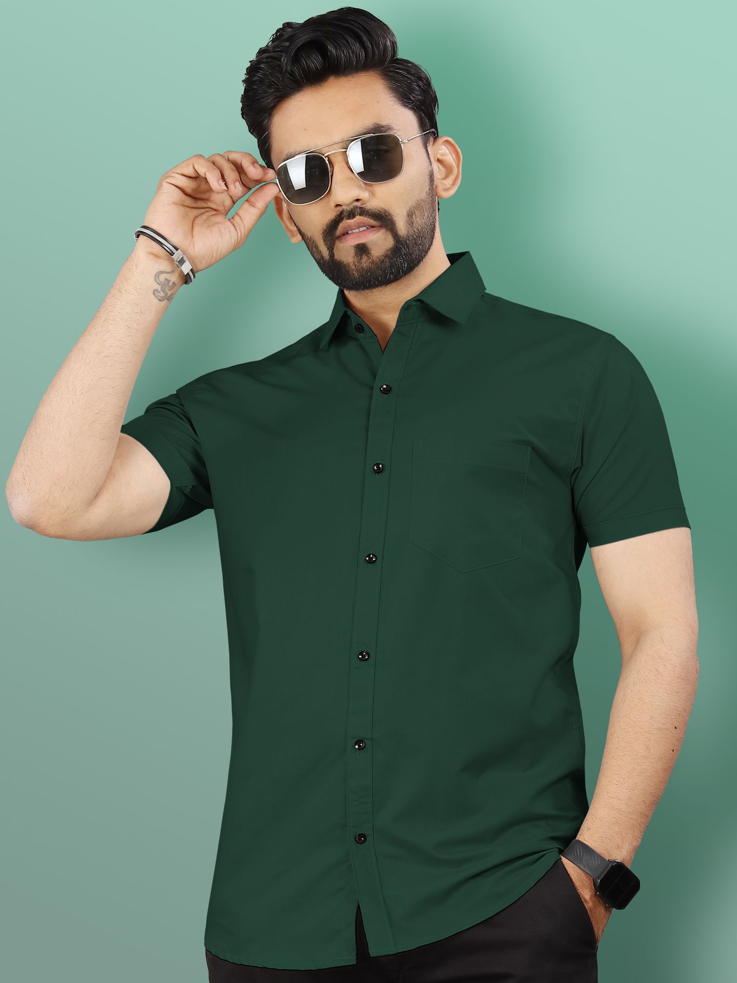 vebnor Men Regular Fit Solid Casual Shirt-picture-23