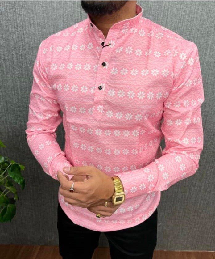 randomstyle Men Printed Cotton Blend Straight Kurta-picture-10