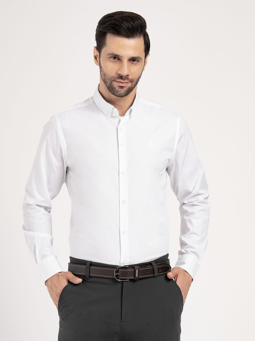 Men Relaxed Fit Fit Solid Button Down Collar Casual Shirt-image-38