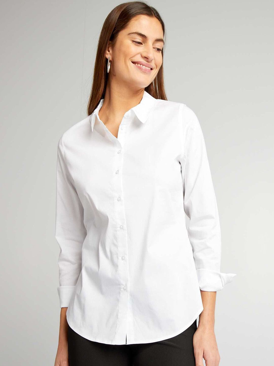 coesica Women Regular Fit Solid Spread Collar Casual Shirt-picture-13