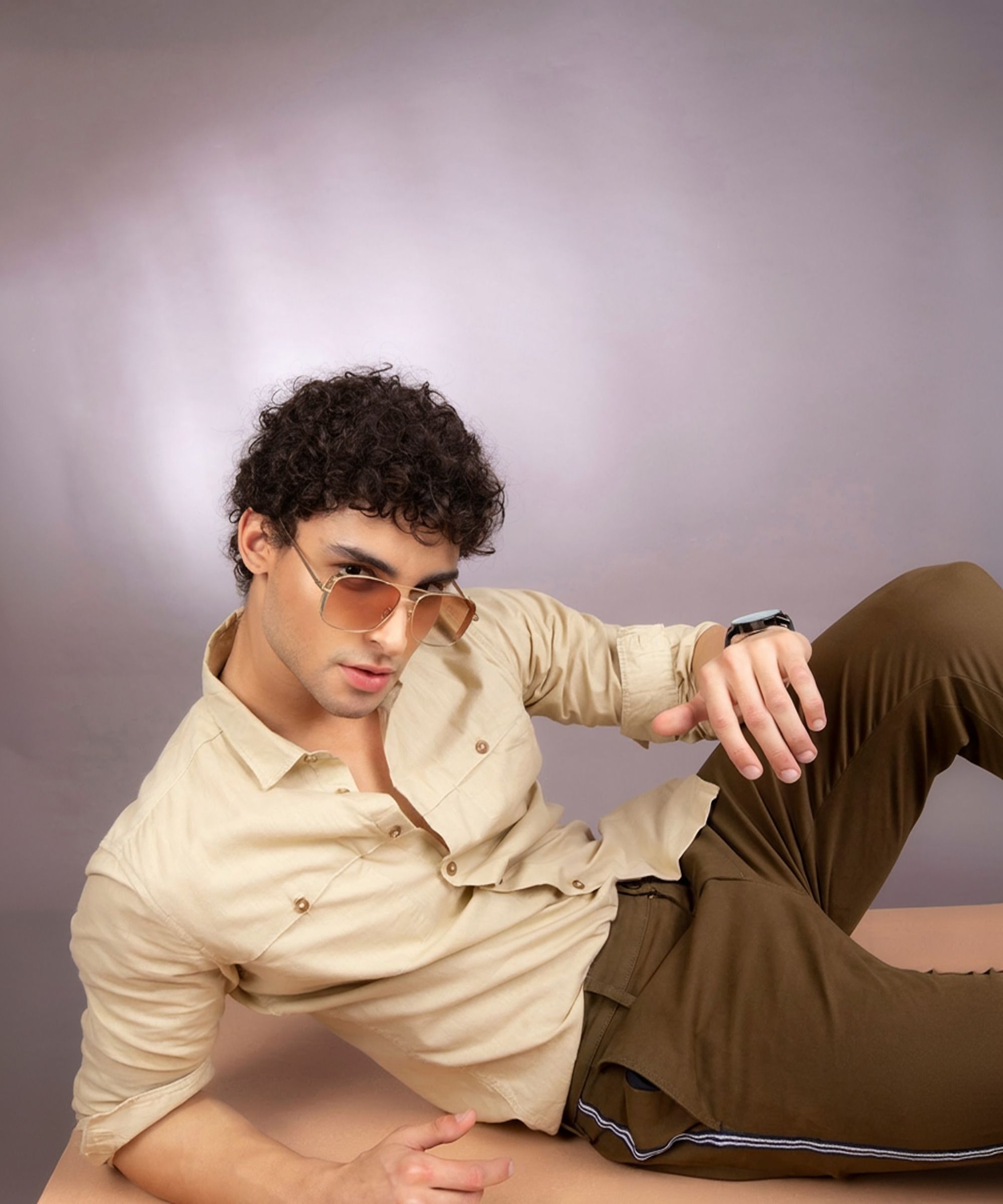 the indian garage co. Men Regular Fit Solid Casual Shirt-picture-21