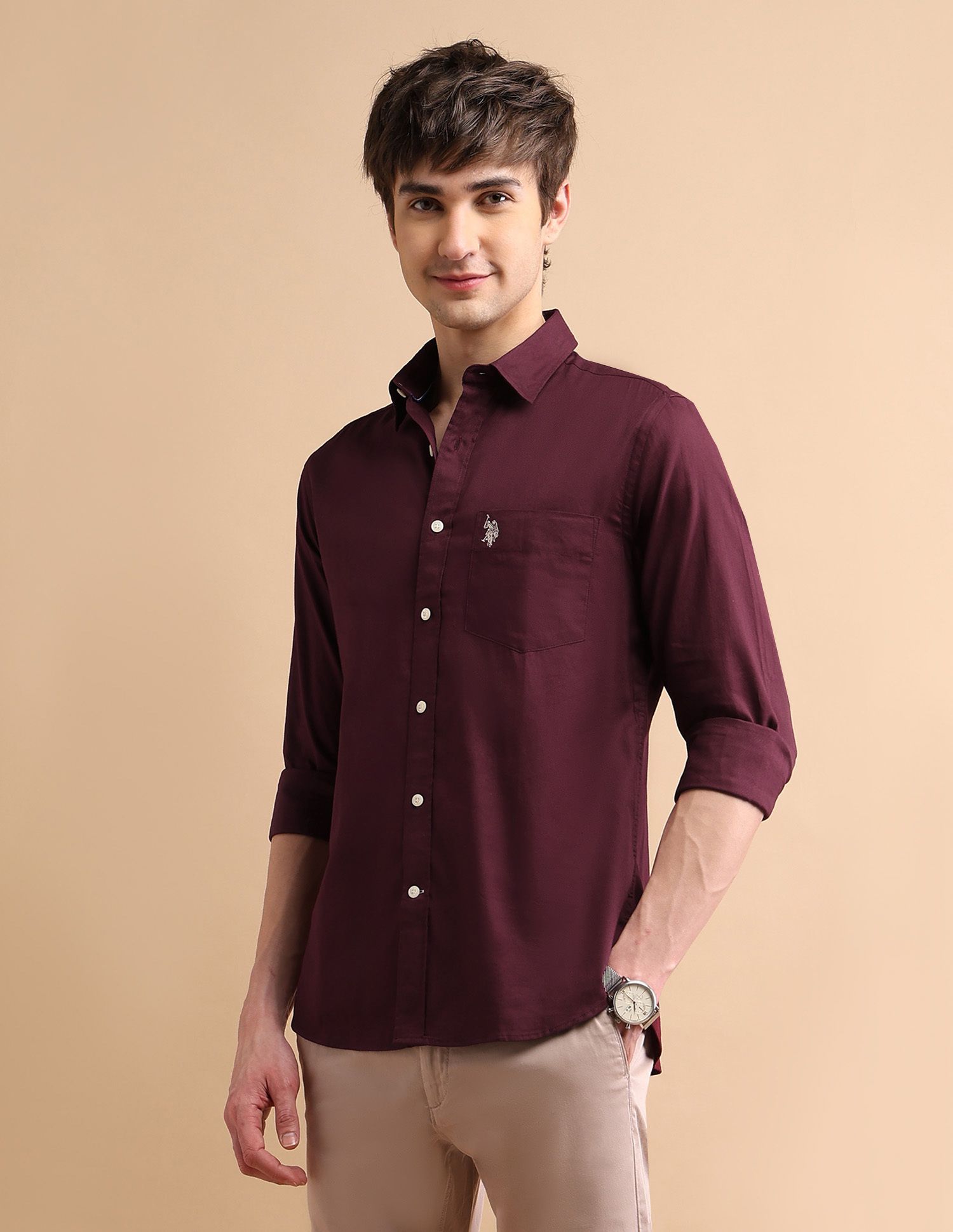 u.s. polo assn. Men Regular Fit Solid Casual Shirt-picture-26