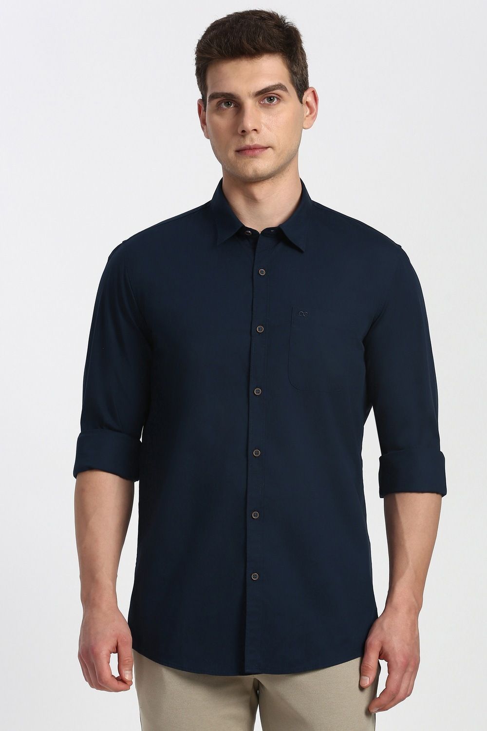 peter england Men Slim Fit Solid Casual Shirt-picture-16