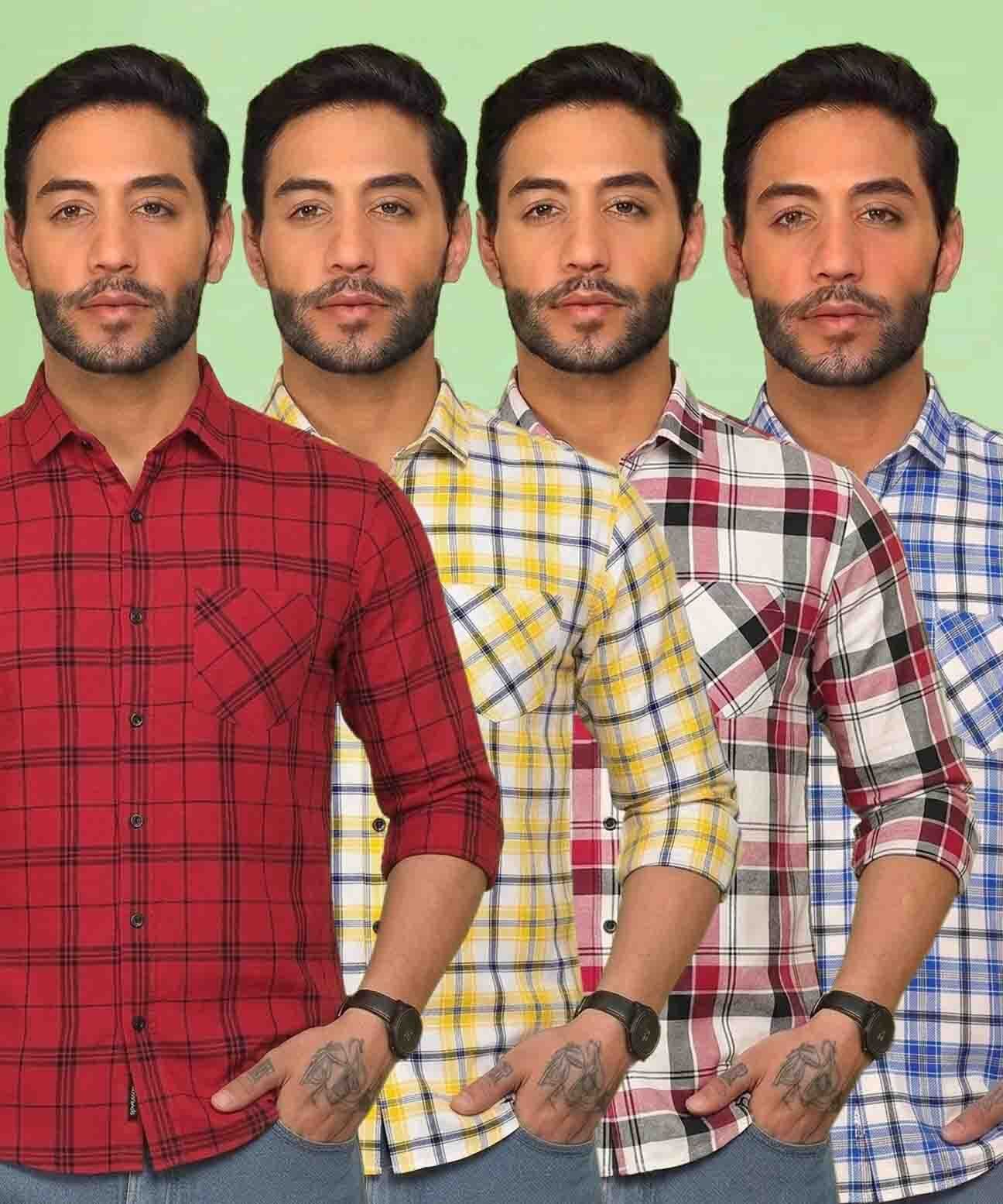 metronaut Men Regular Fit Printed Spread Collar Casual Shirt-picture-36