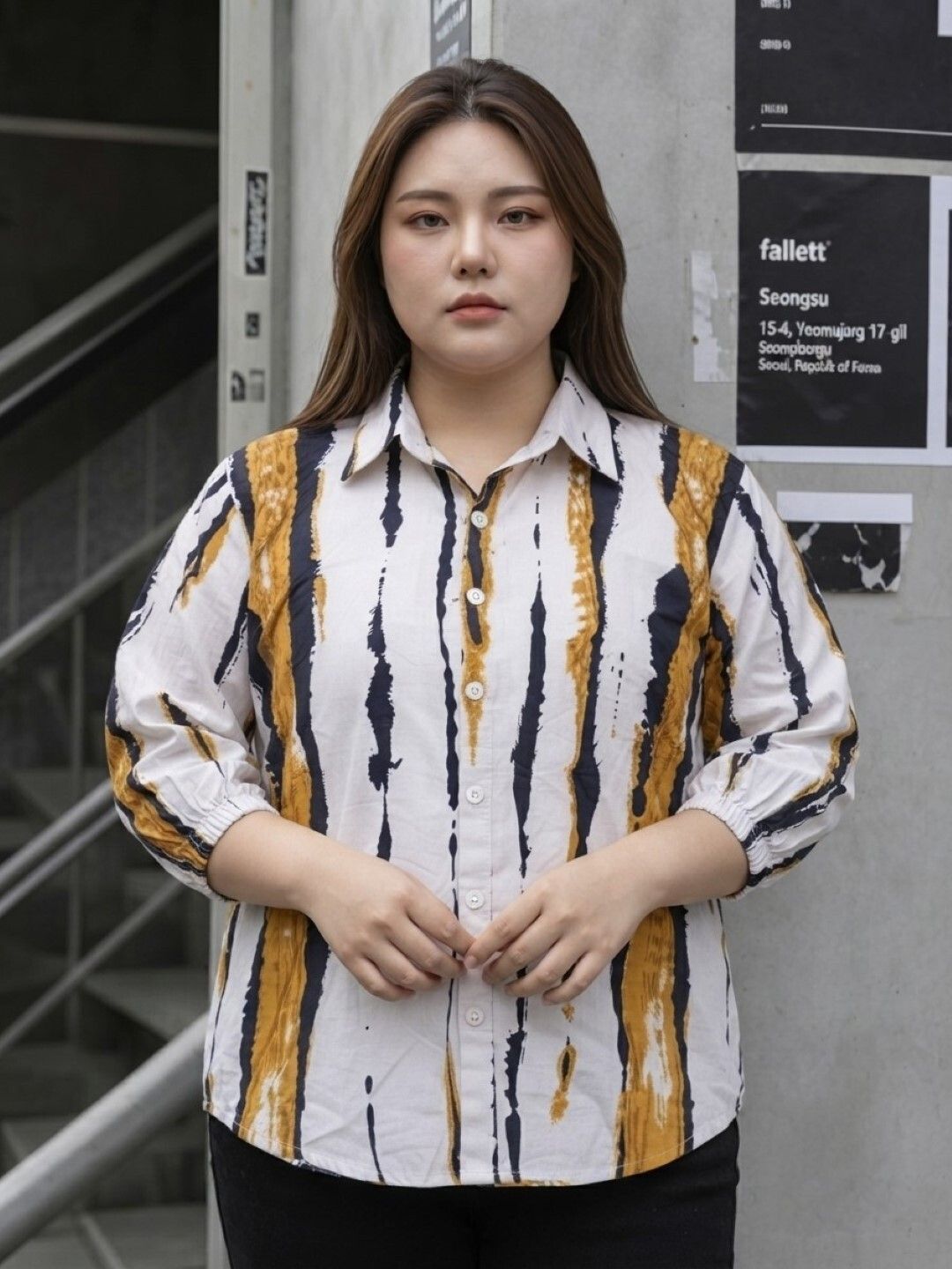 just shop Women Regular Fit Printed Spread Collar Casual Shirt-picture-6