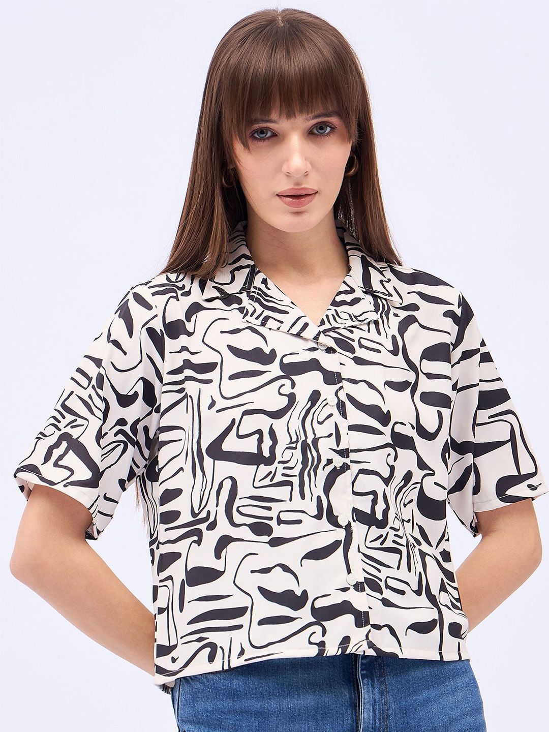 dressberry Women Regular Fit Printed Casual Shirt-picture-17