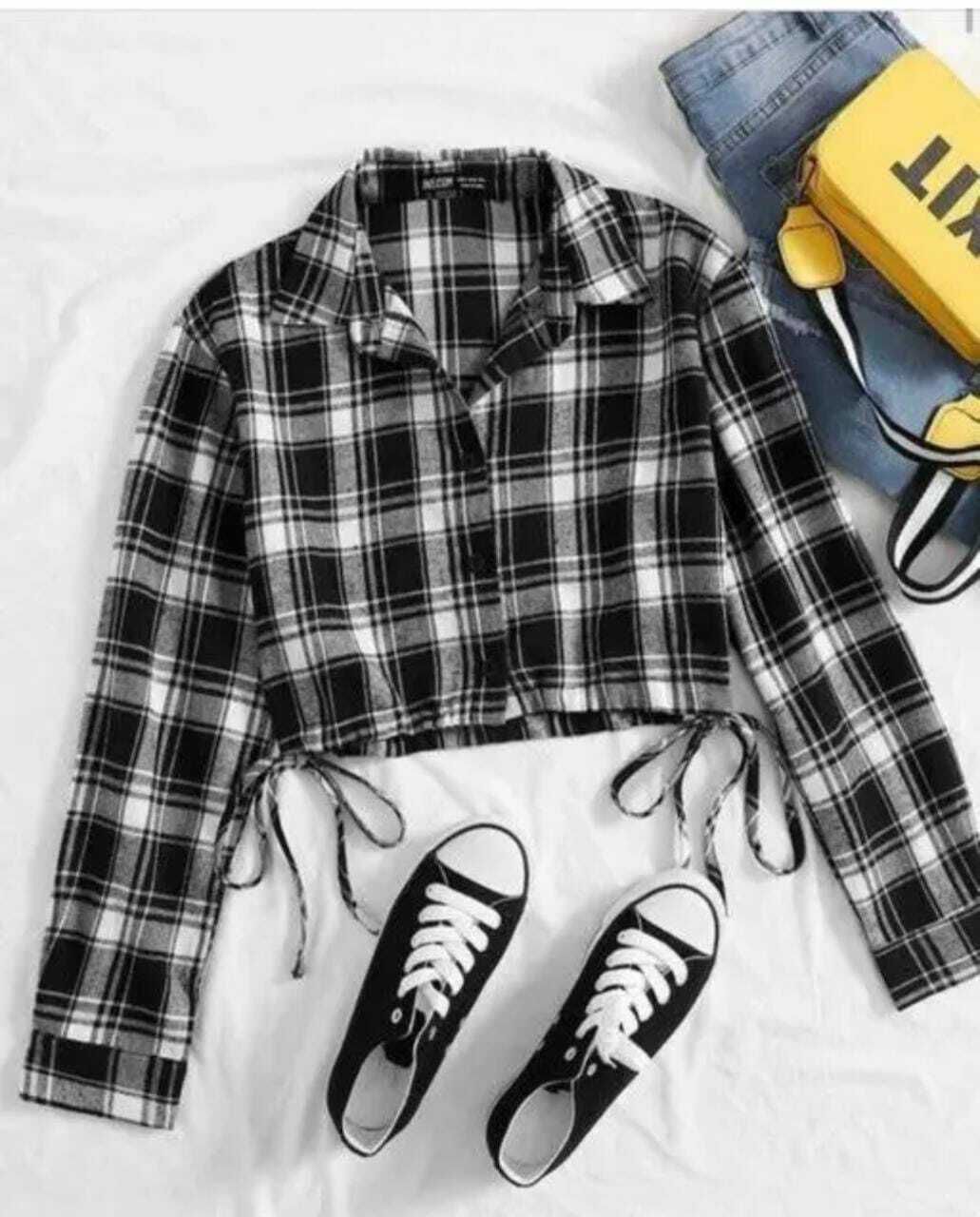 funday Women Regular Fit Checkered Casual Shirt-picture-20