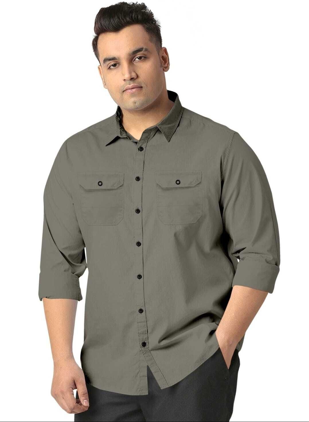 metronaut plus Men Regular Fit Solid Casual Shirt-picture-16