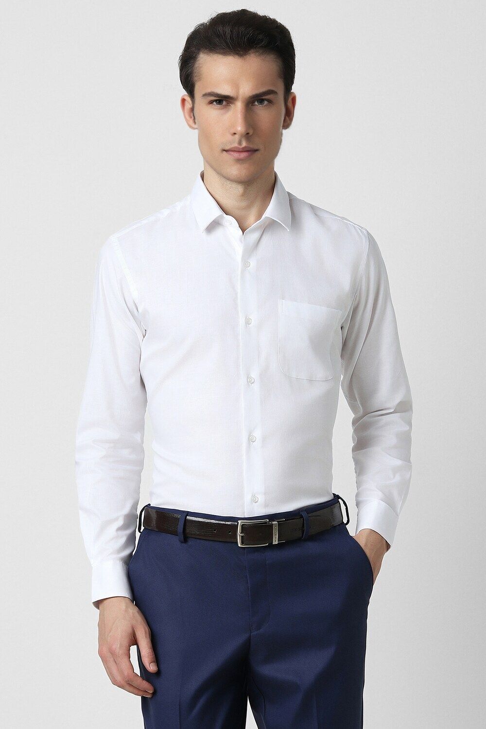 peter england Men Regular Fit Self Design Formal Shirt-picture-38