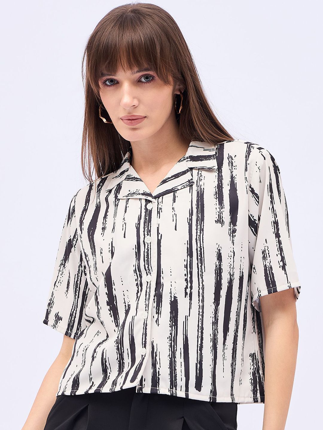 dressberry Women Regular Fit Printed Casual Shirt-picture-23