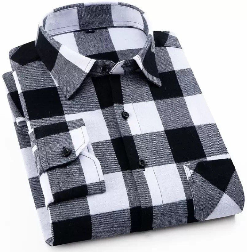 ws textils Men Regular Fit Checkered Spread Collar Casual Shirt-picture-13