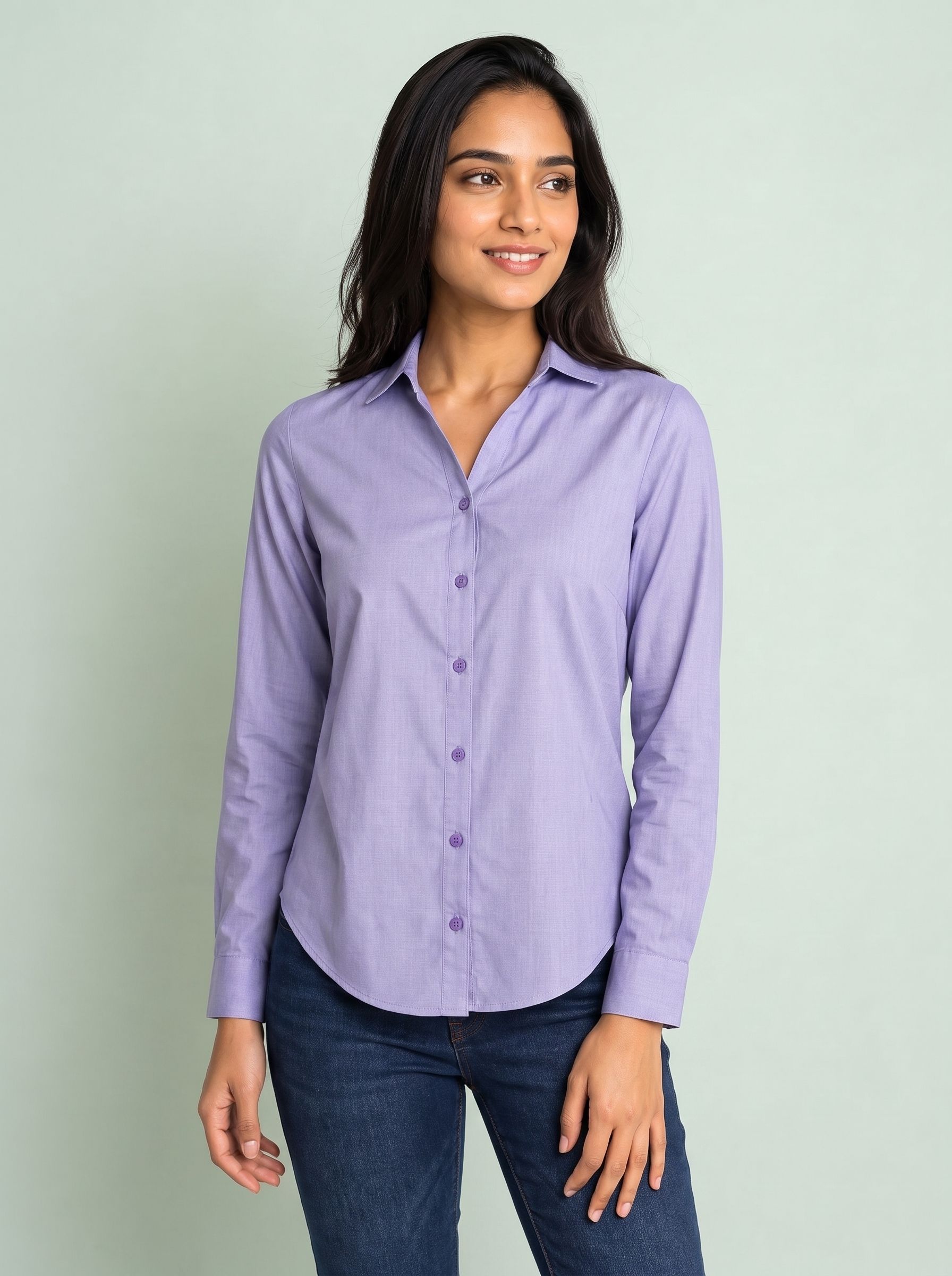 hive91 Women Regular Fit Solid Casual Shirt-picture-7