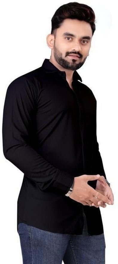 tryology Men Regular Fit Solid Spread Collar Casual Shirt-picture-16