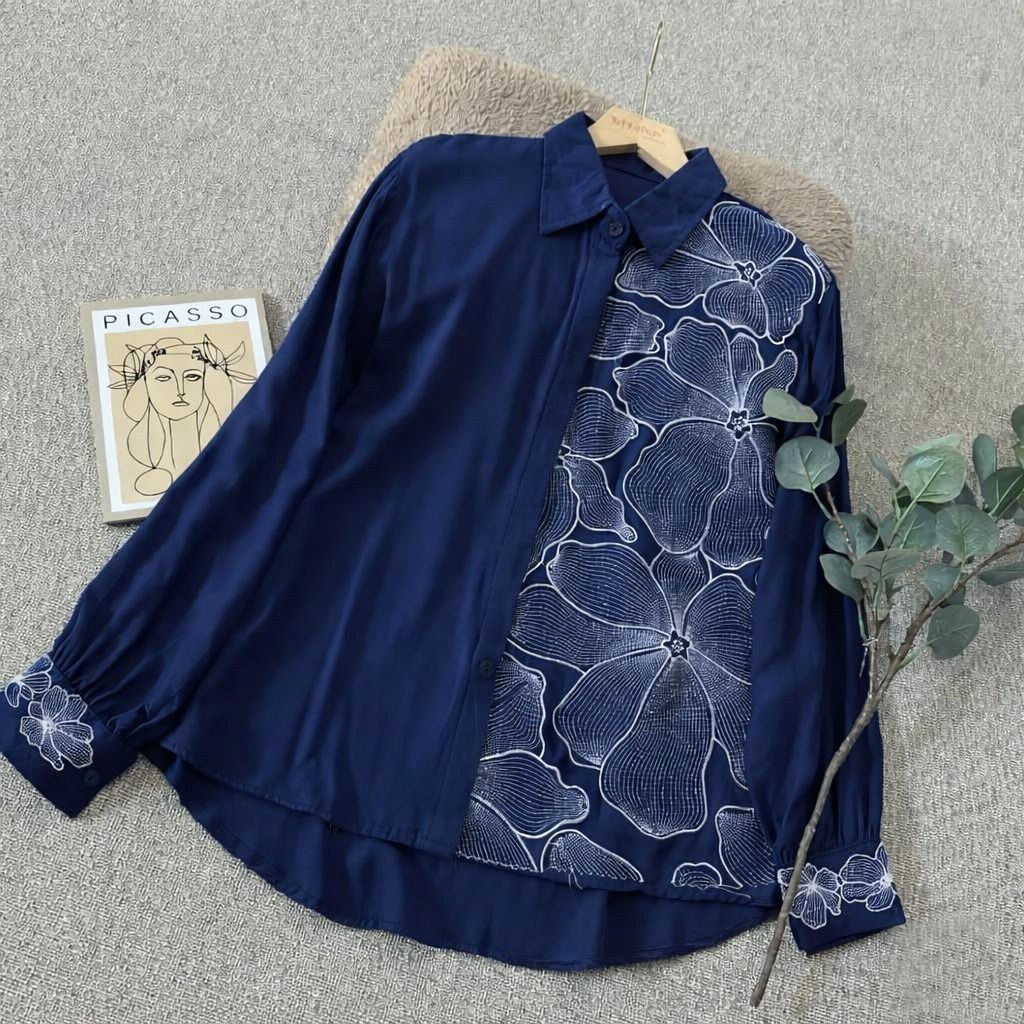 Women Regular Fit Floral Print Spread Collar Casual Shirt-image-17