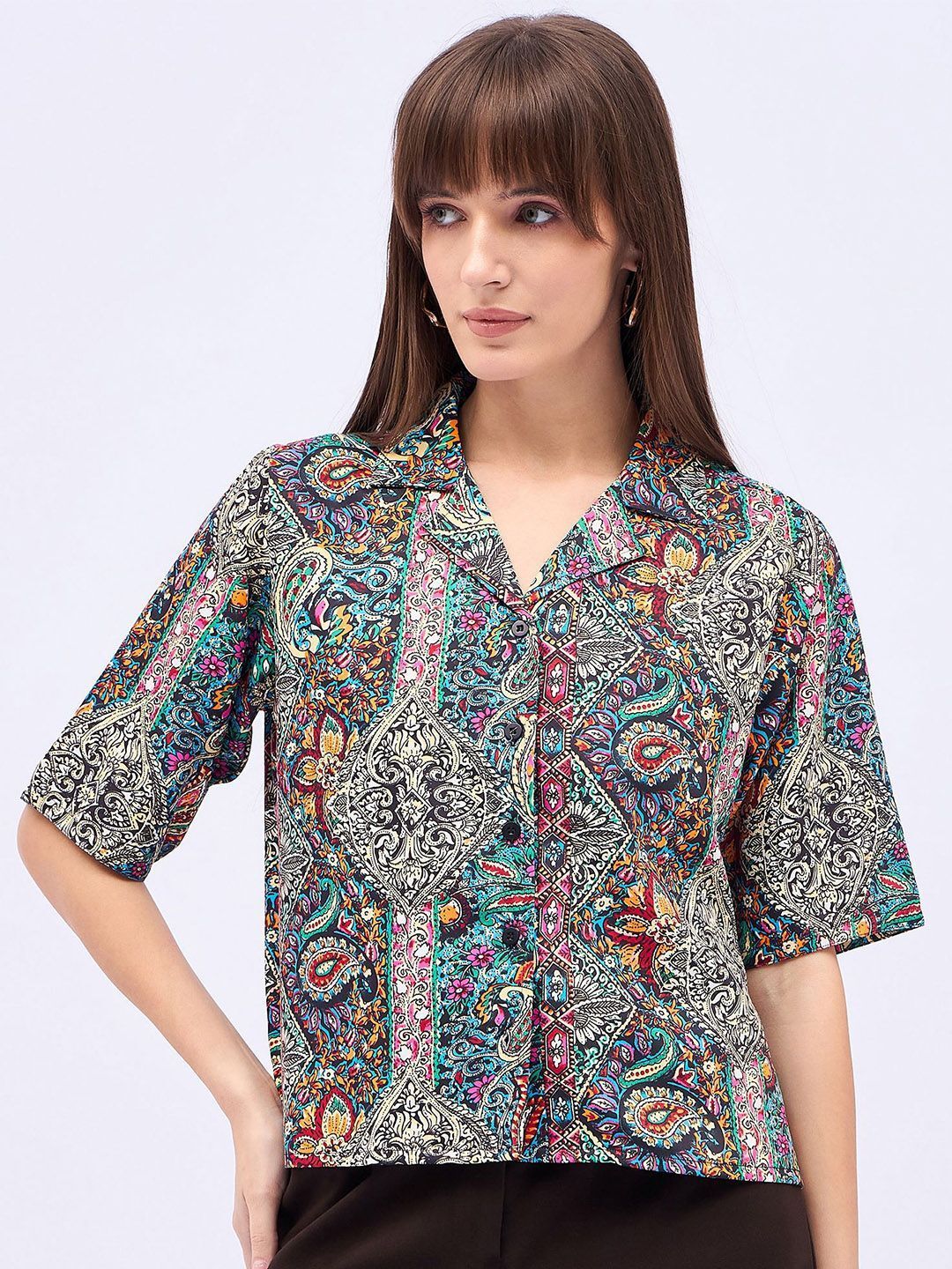 dressberry Women Regular Fit Printed Casual Shirt-picture-27