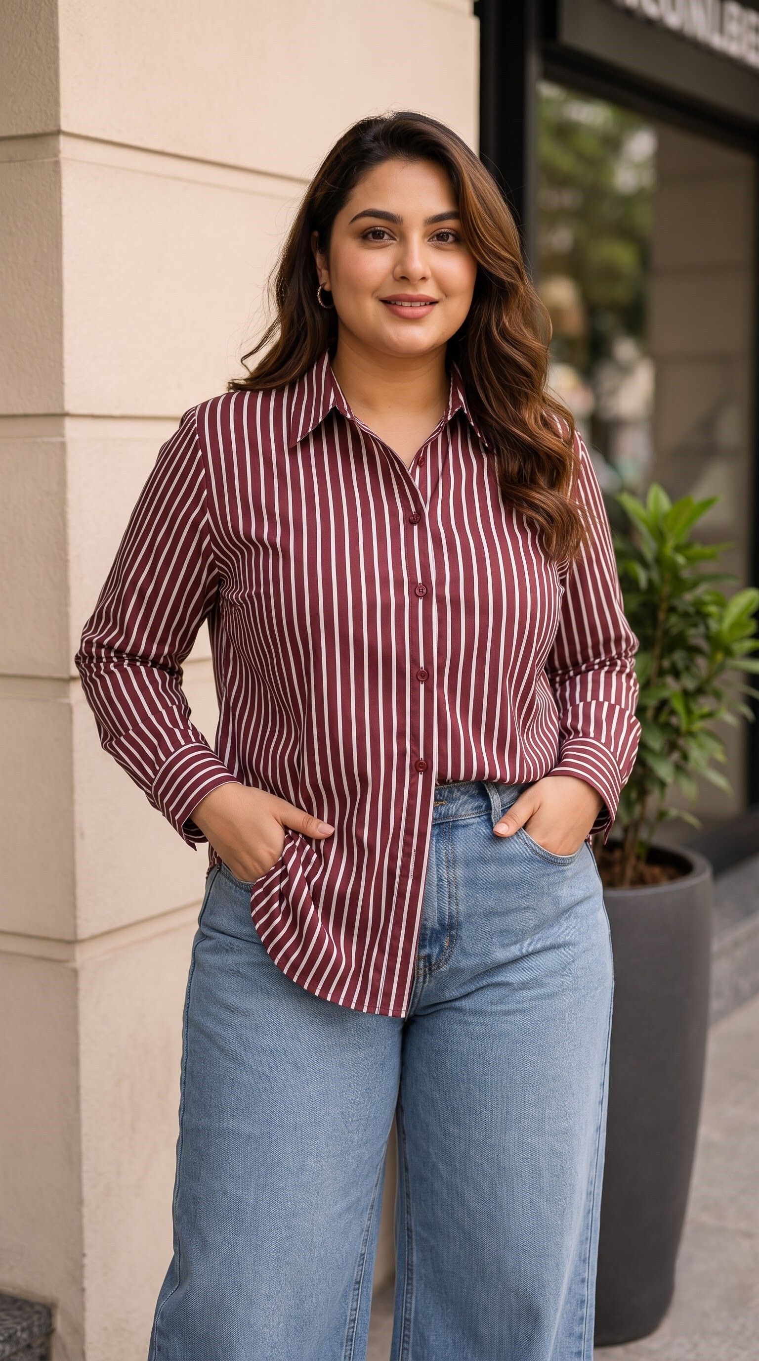 siddhant fashion Women Regular Fit Striped Spread Collar Formal Shirt-picture-26
