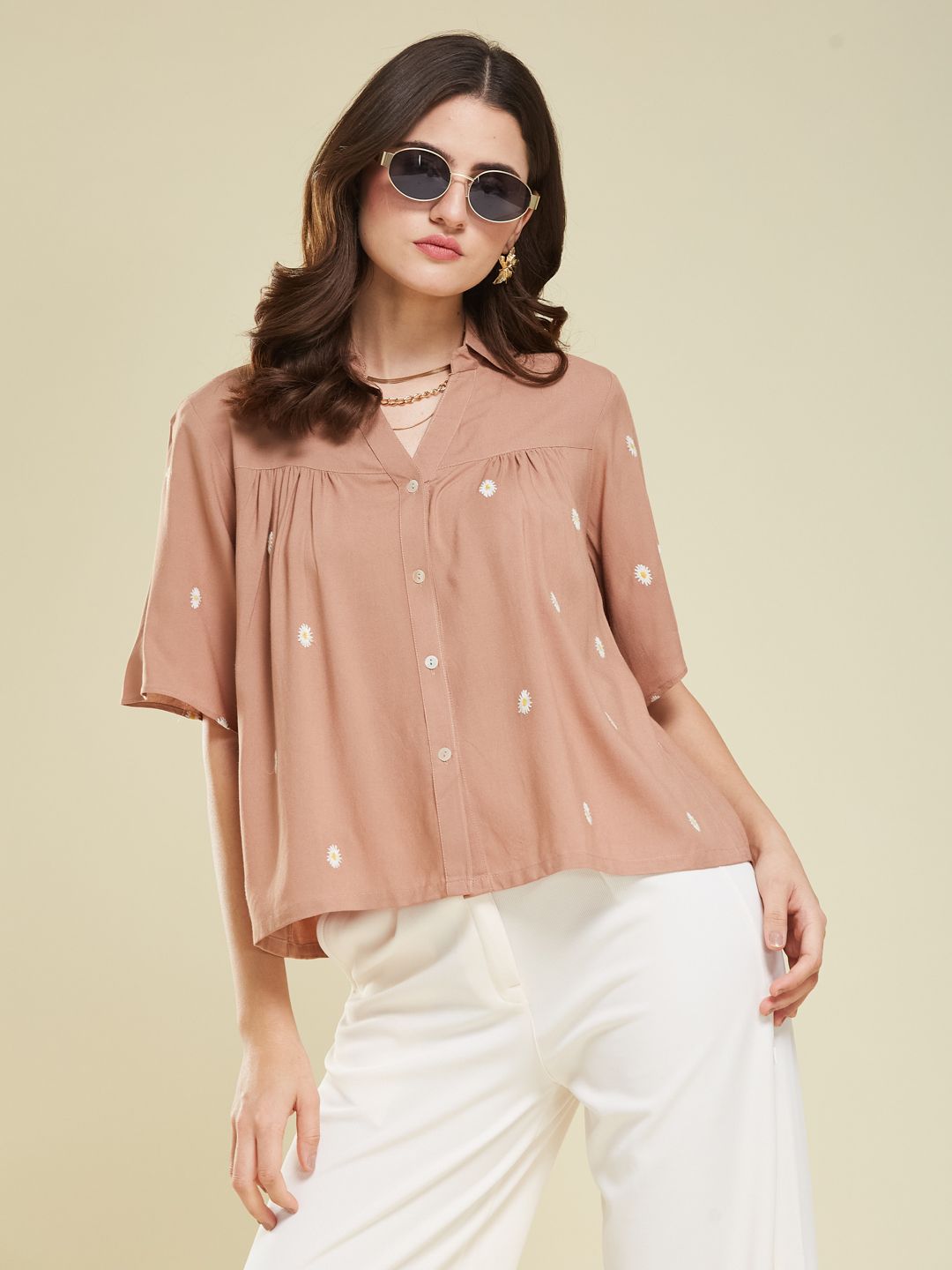 j turritopsis Women Relaxed Fit Fit Embroidered Casual Shirt-picture-34