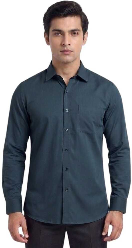 millioncolors Men Regular Fit Solid Spread Collar Formal Shirt-picture-13