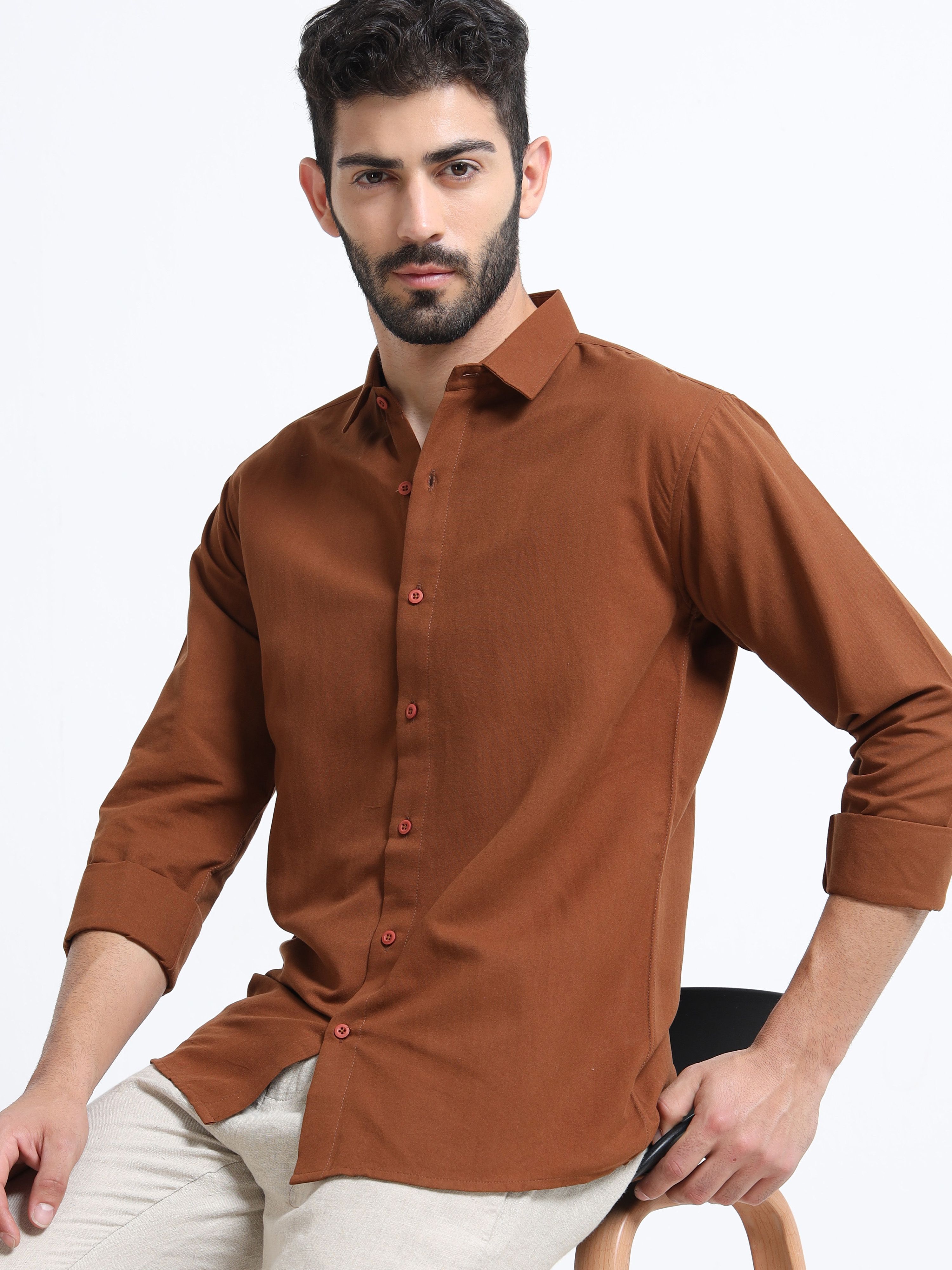 metronaut Men Regular Fit Solid Casual Shirt-picture-25