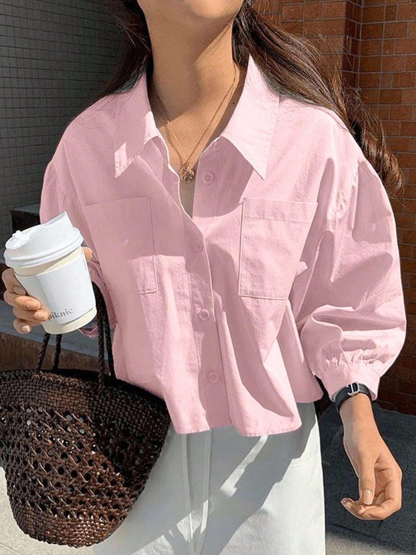 zilcon Women Regular Fit Solid Spread Collar Casual Shirt-picture-29