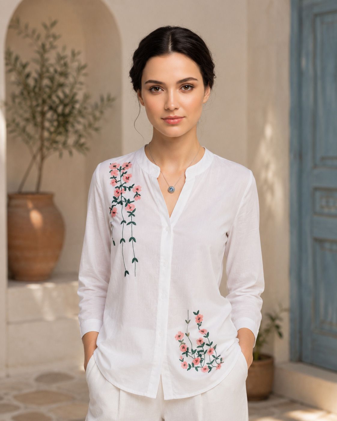 bhavya exports Women Regular Fit Printed Cut Away Collar Casual Shirt-picture-30