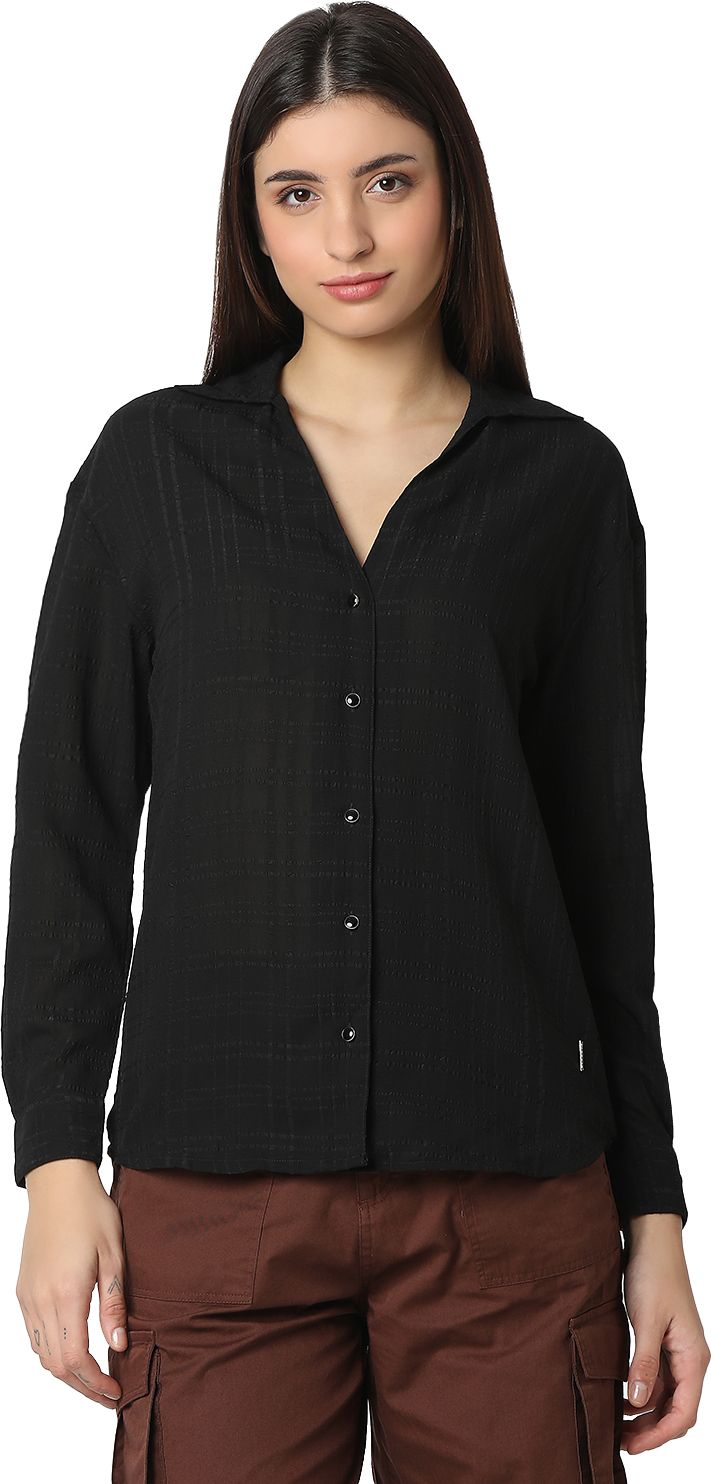 spykar Women Regular Fit Solid Casual Shirt-picture-20