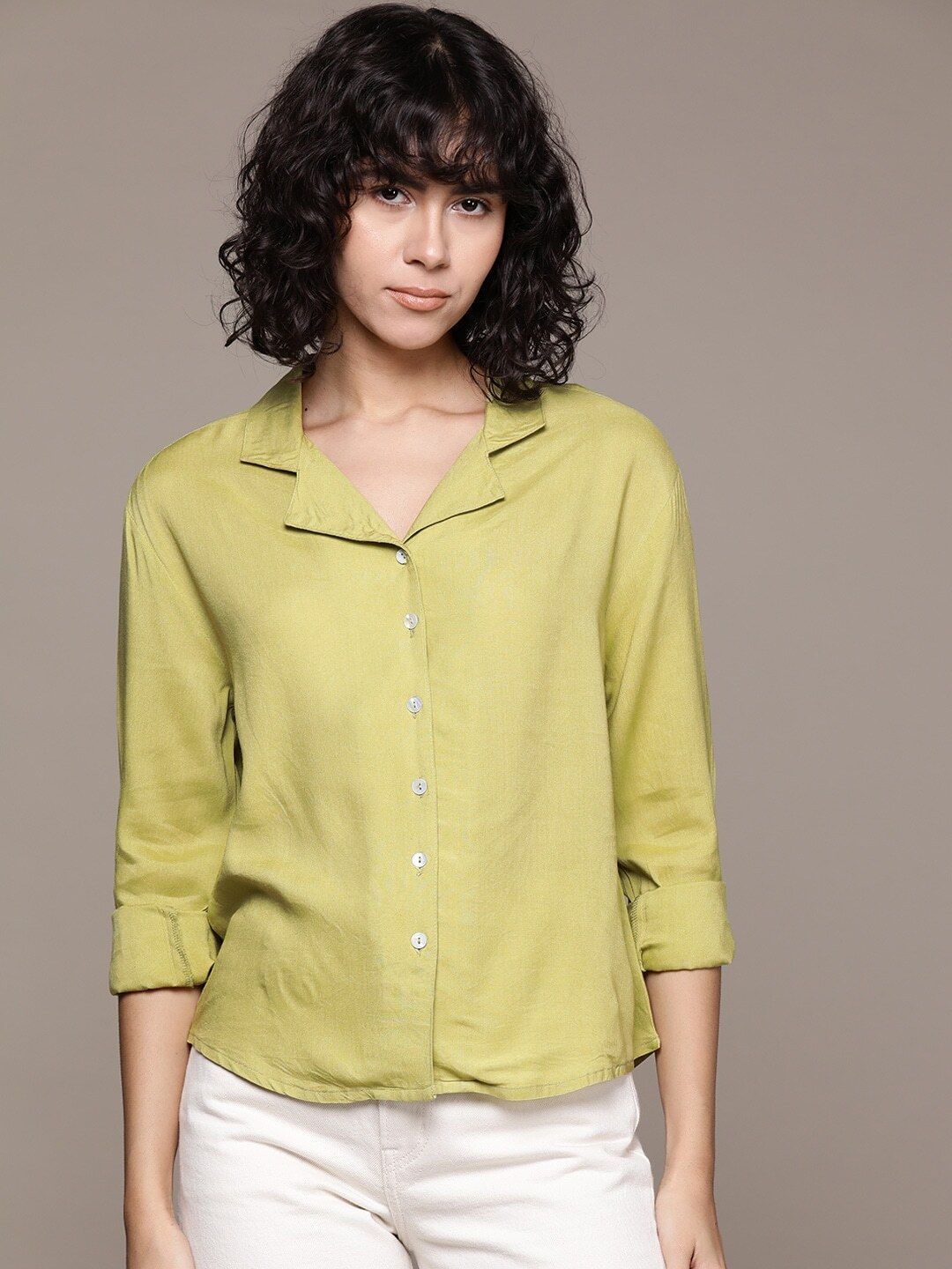 roadster Women Regular Fit Solid Casual Shirt-picture-16