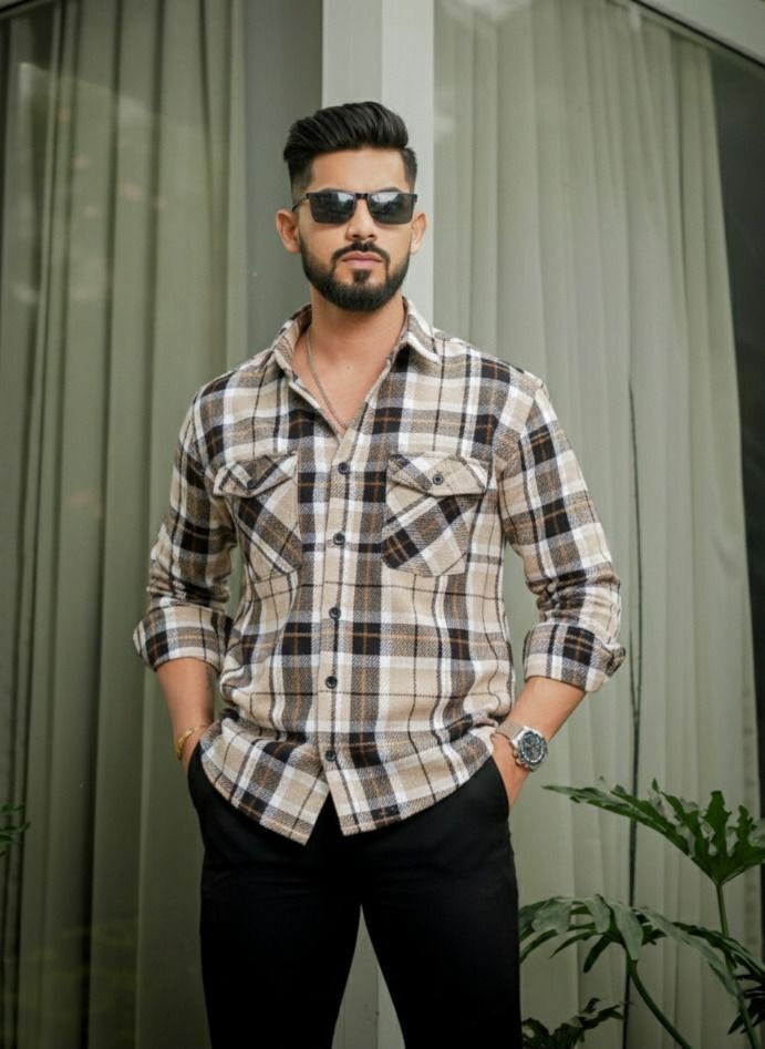 vallabhcreation Men Regular Fit Checkered Casual Shirt-picture-22