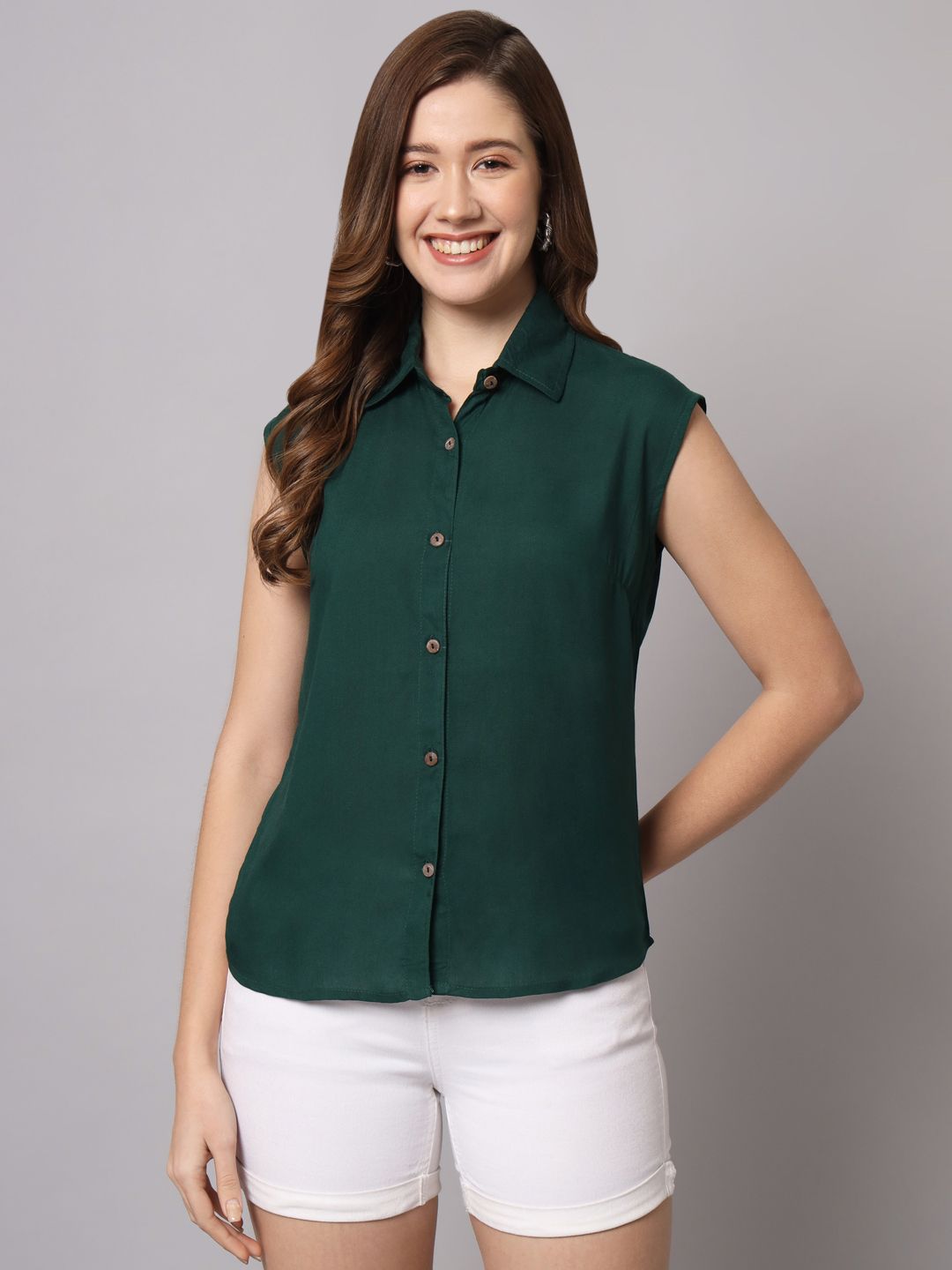 funday fashion Women Regular Fit Solid Casual Shirt-picture-10