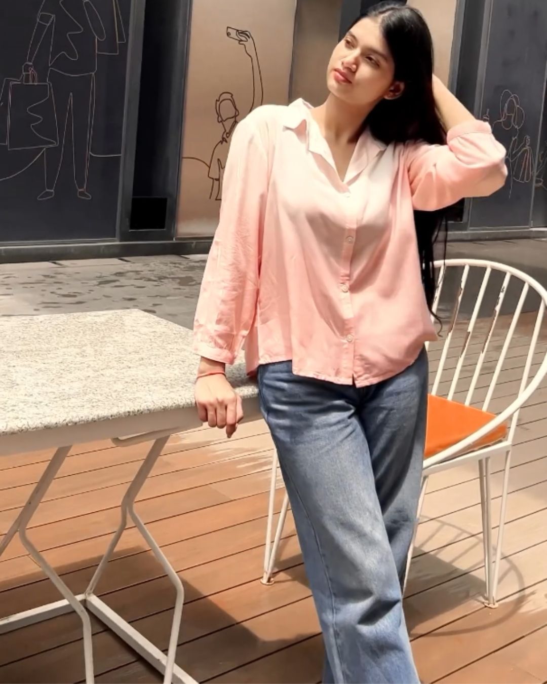 Women Regular Fit Dyed/Ombre Spread Collar Casual Shirt-image-11