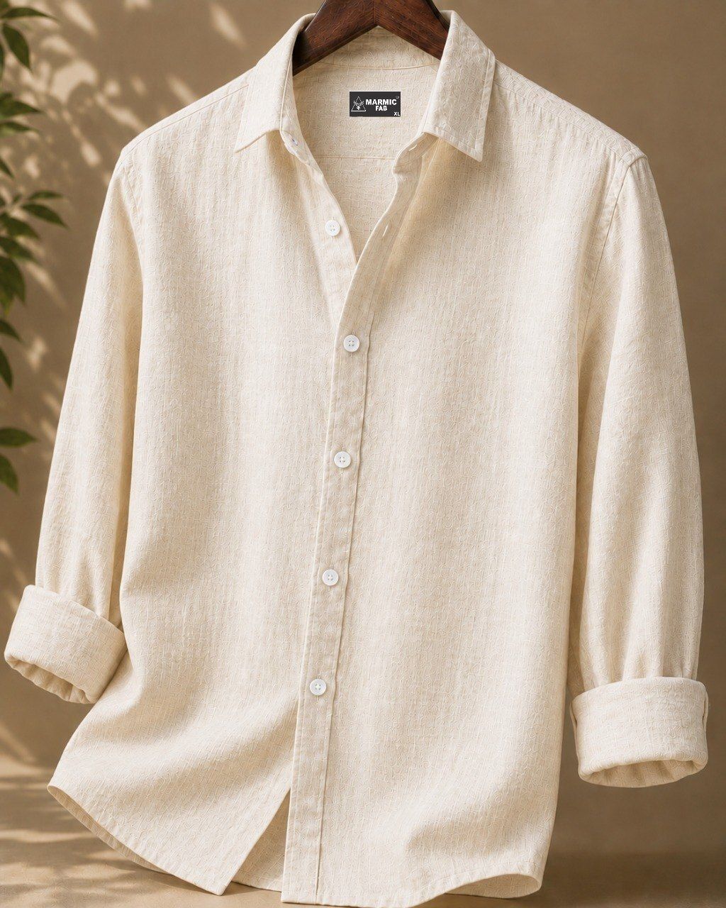 marmic fab Men Regular Fit Solid Spread Collar Casual Shirt-picture-21
