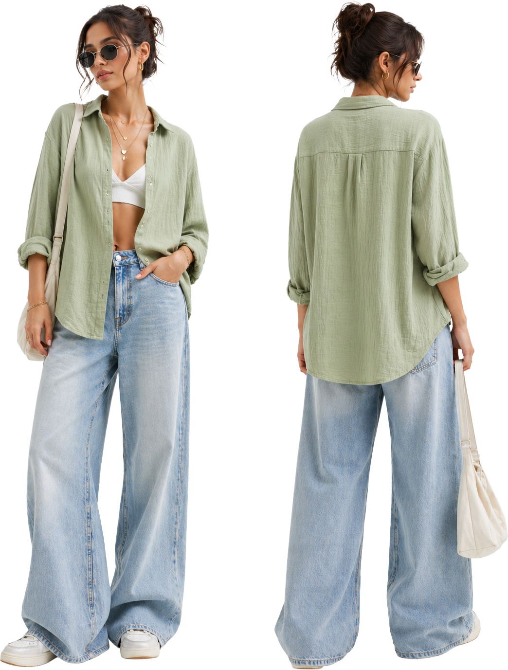 Women Relaxed Fit Solid Spread Collar Casual Shirt-image-42