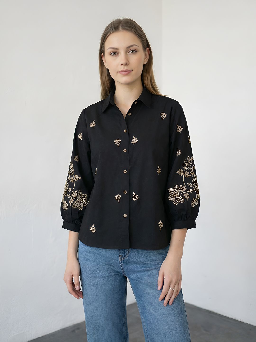 zummer Women Regular Fit Printed Spread Collar Casual Shirt-picture-28