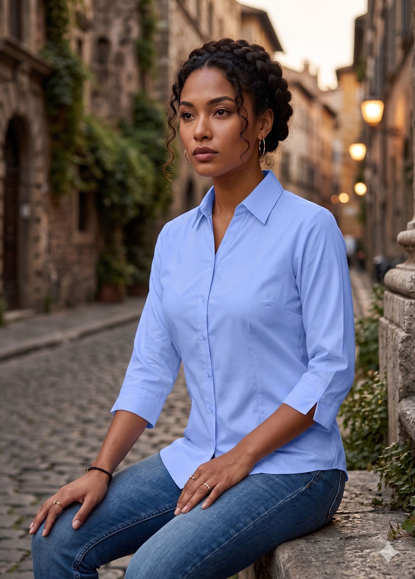 kr enterprise Women Regular Fit Solid Spread Collar Formal Shirt-picture-21