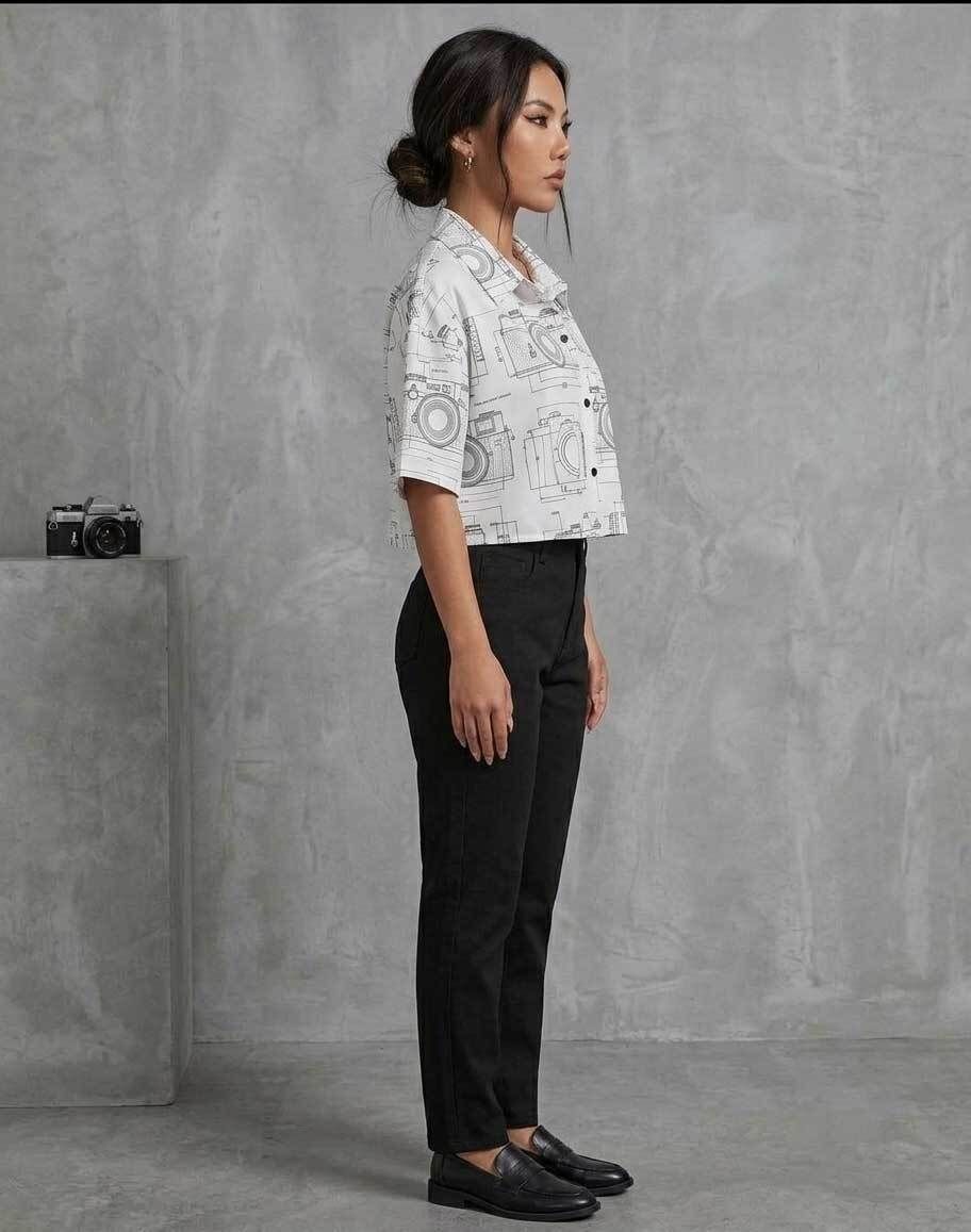xnocky Women Oversized Fit Printed Spread Collar Casual Shirt-picture-33