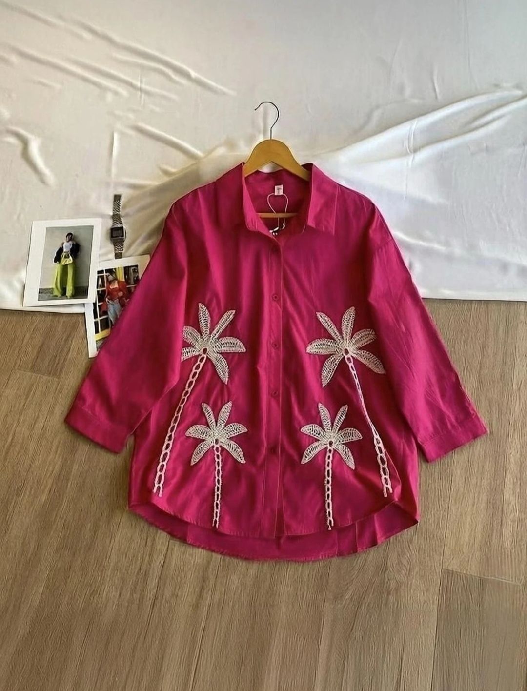 Women Relaxed Fit Printed Mandarin Collar Casual Shirt-image-17