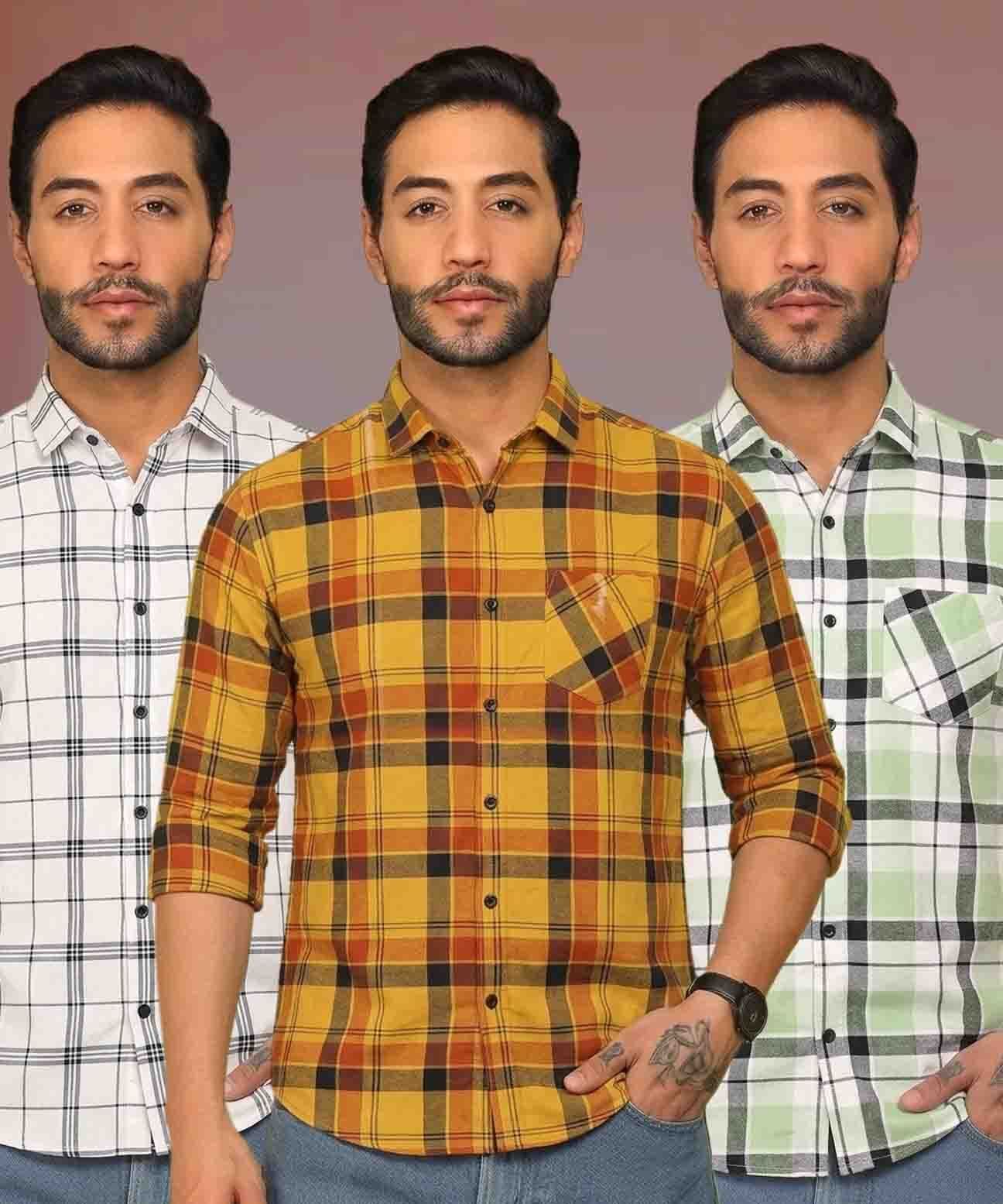 metronaut Men Regular Fit Printed Spread Collar Casual Shirt-picture-34